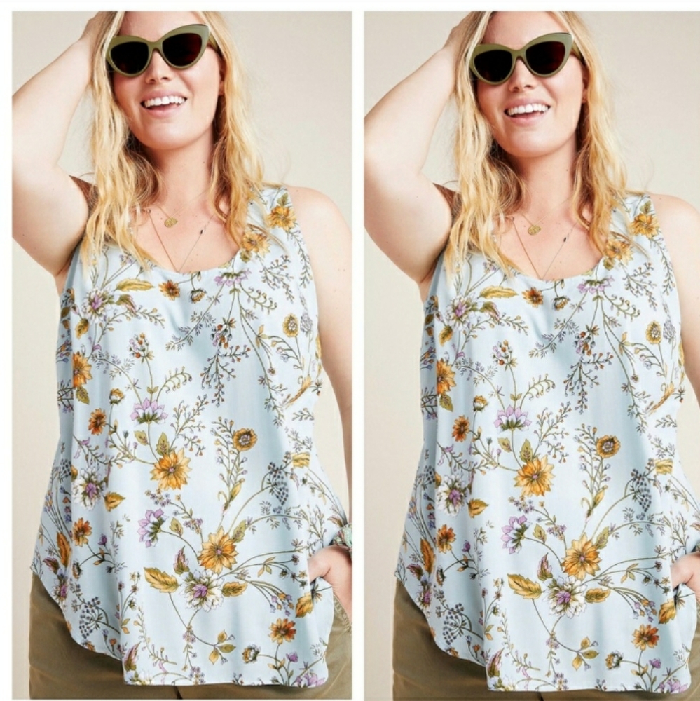 Anthropologie Dolan floral tank top
